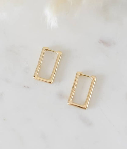 Bella Rey jewelry - Bella hoops 18k gold plated earrings- hypoallergenic