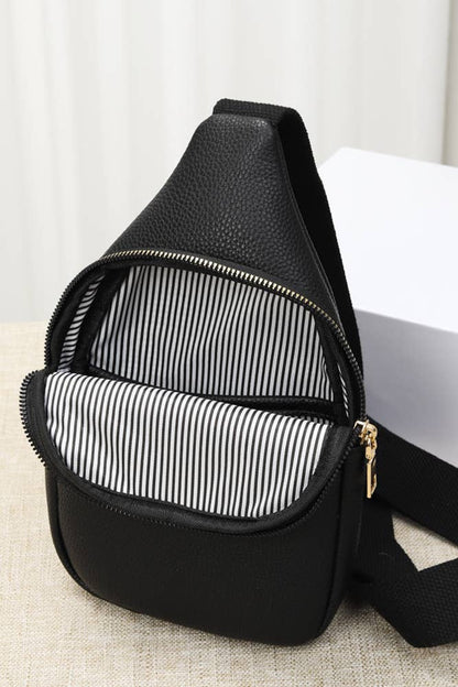 Hana - Solid PU Sling Bag