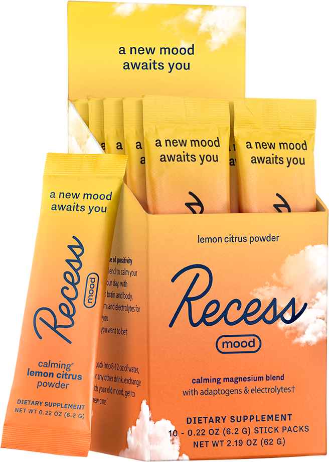 Recess - Lemon Citrus Mood Powder 10C Stick Packs