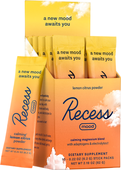 Recess - Lemon Citrus Mood Powder 10C Stick Packs