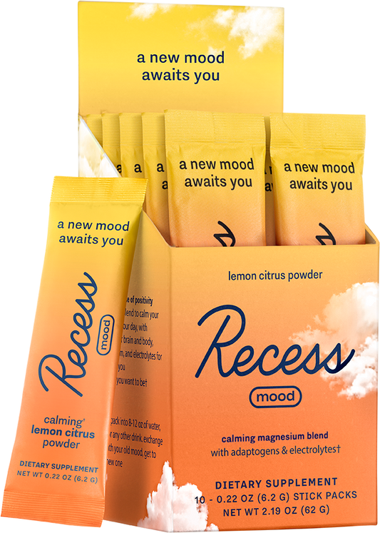 Recess - Lemon Citrus Mood Powder 10C Stick Packs