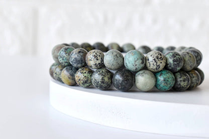 Soothing Crystals - African Turquoise Bracelet (Transformation and Love)
