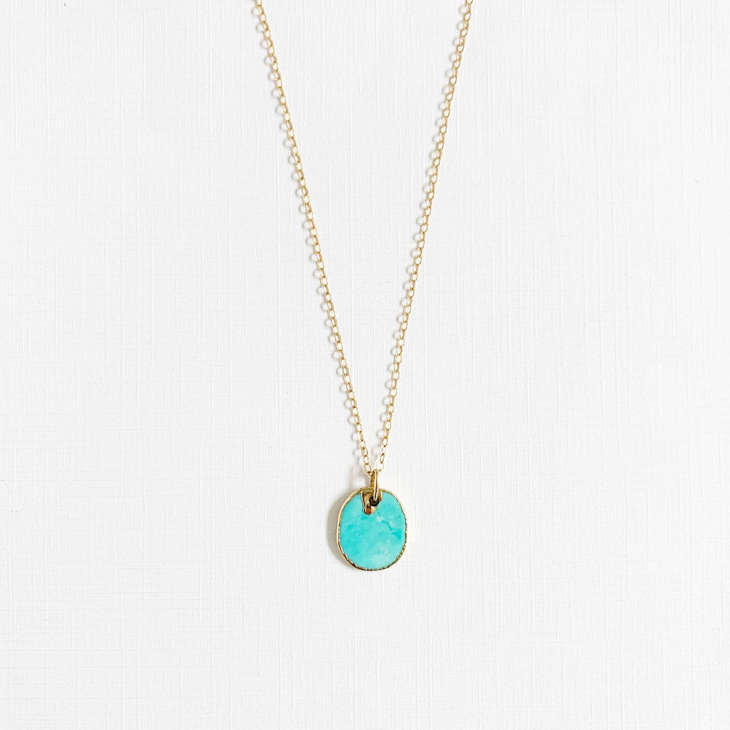 True by Kristy Jewelry - Free Spirit Turquoise Necklace Gold Filled