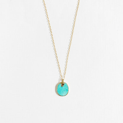 True by Kristy Jewelry - Free Spirit Turquoise Necklace Gold Filled