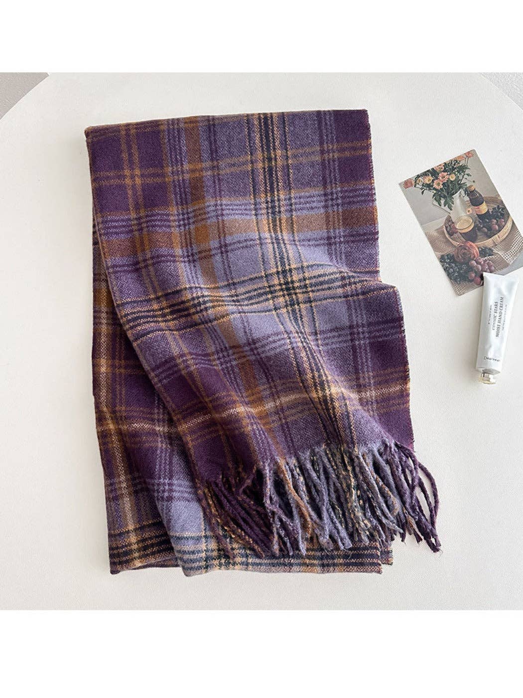 Funkyrel® Atzbranding Limited - Scarvii - Plaid Winter Scarf Shawl for Women