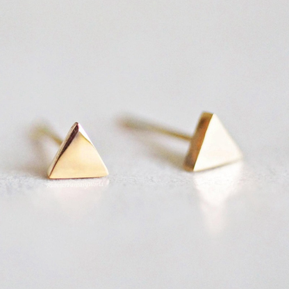 Melange Blanc - Alexandra triangle stud earring, triangle earring