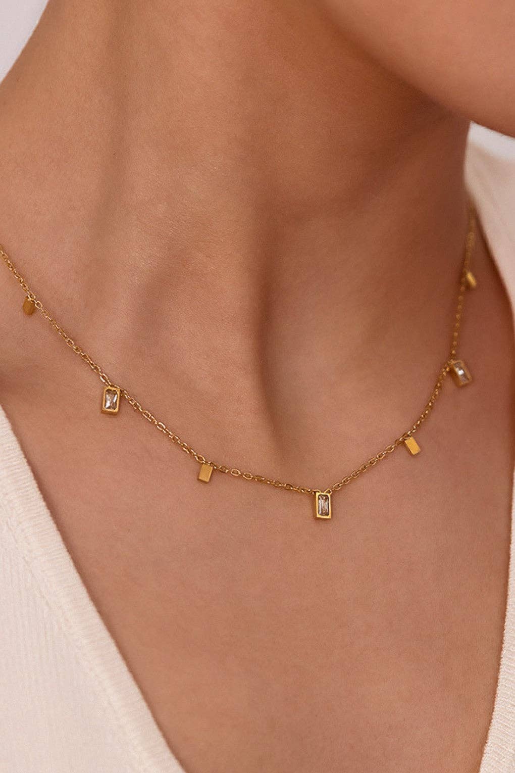 MA217 Mia Accessories - 18K Gold Plated Waterproof Stainless Steel Chain Necklace - 7766
