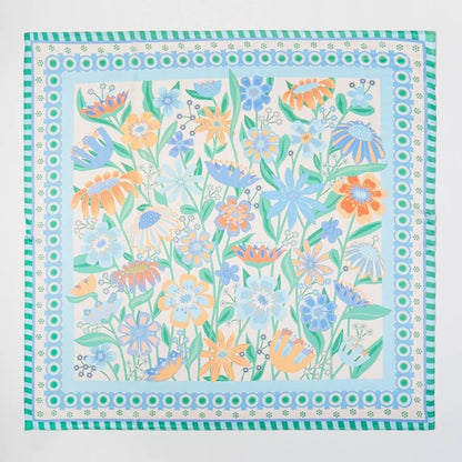 Anarchy Street - Assorted Flower Print Square Bandana Scarf