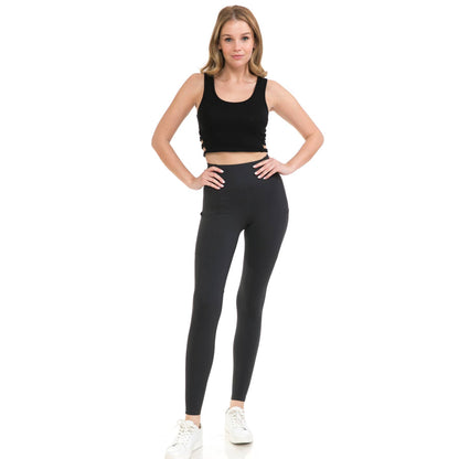 Leggings Depot -  High Waist Activewear Leggings - Side Pockets