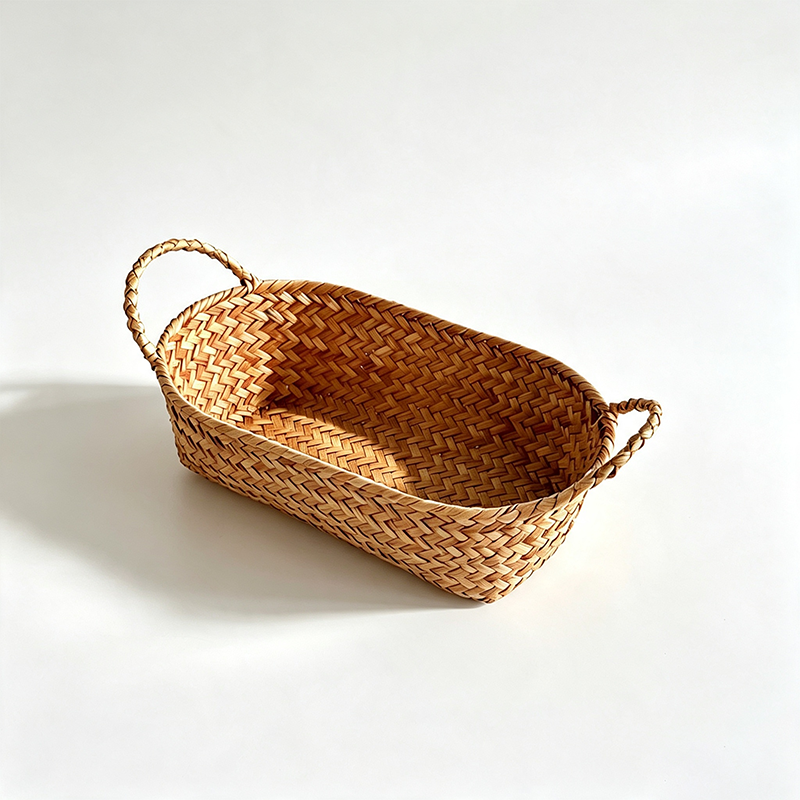 CouldNook - CouldNook Mixed Woven Storage Organizer Basket - Light Household Accent