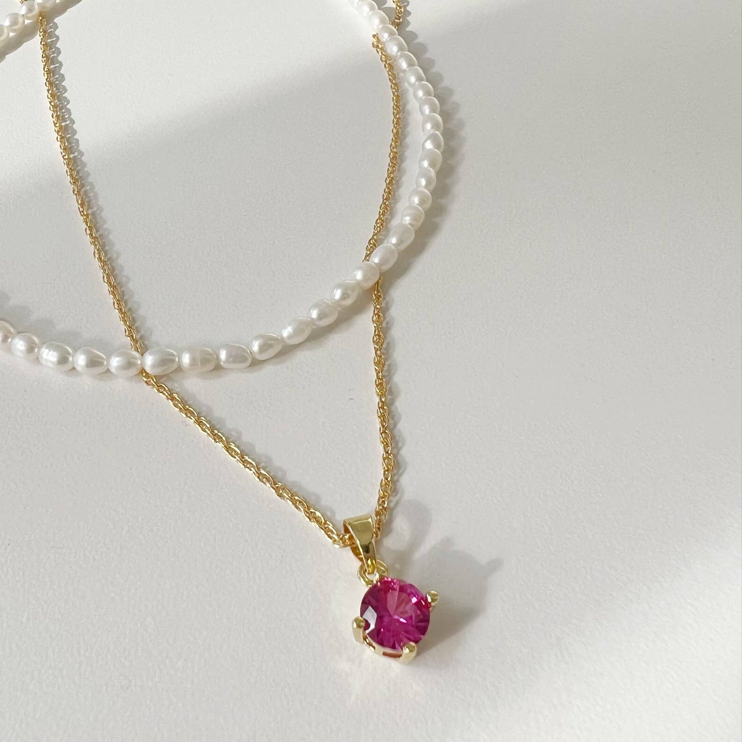 True by Kristy Jewelry - Sea Isle Freshwater Rice Pearl Beaded Necklace Gold Filled
