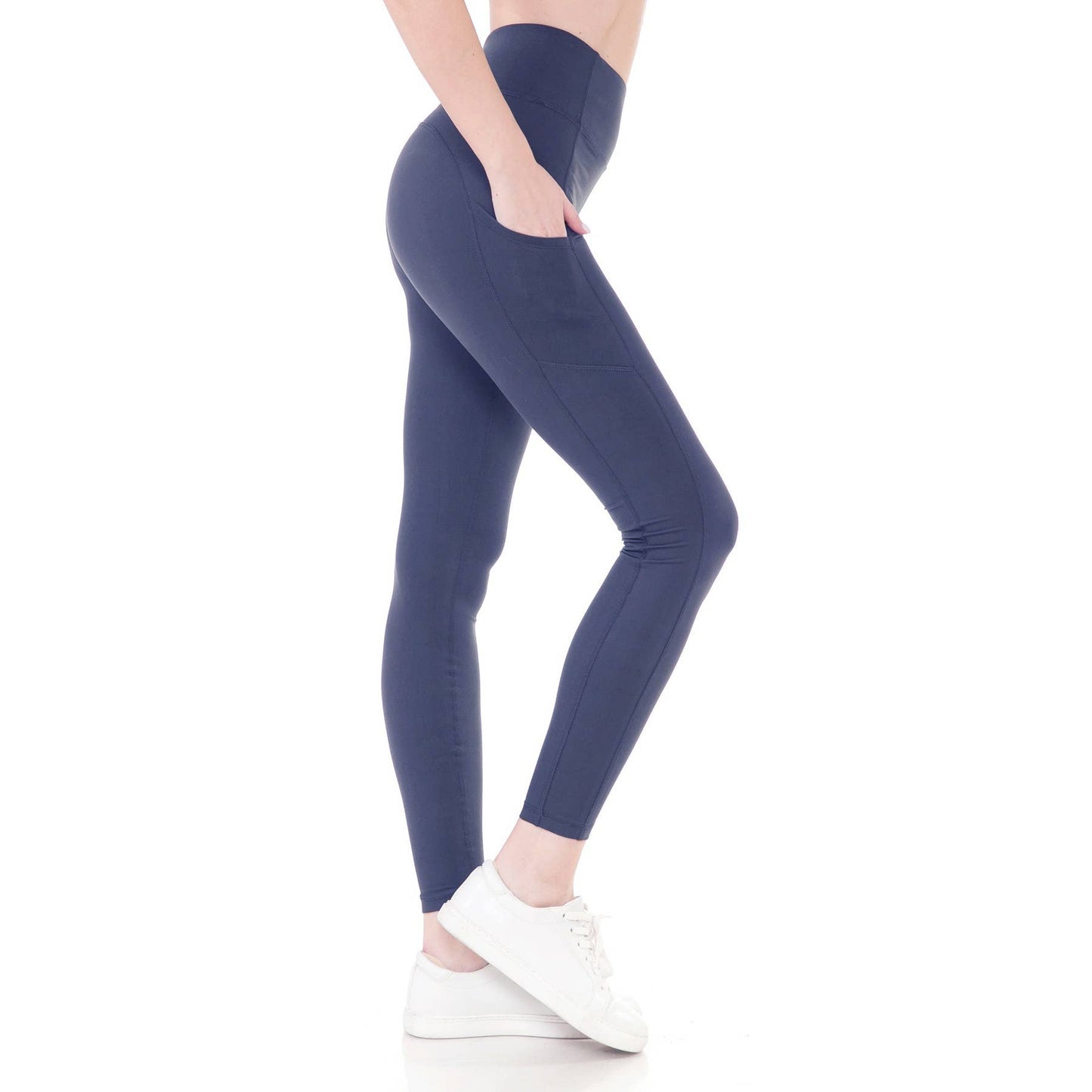 Leggings Depot -  High Waist Activewear Leggings - Side Pockets
