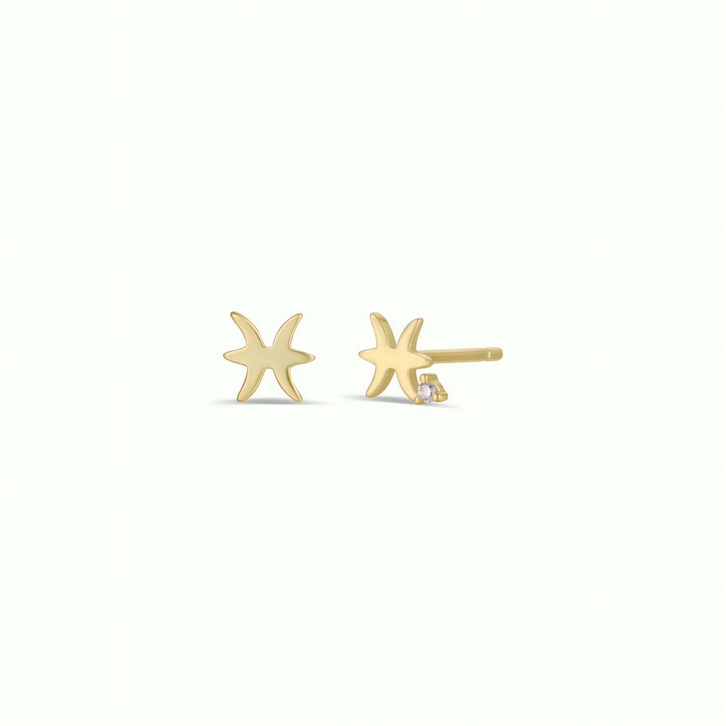 JaxKelly - Zodiac Gold Earrings - Pisces