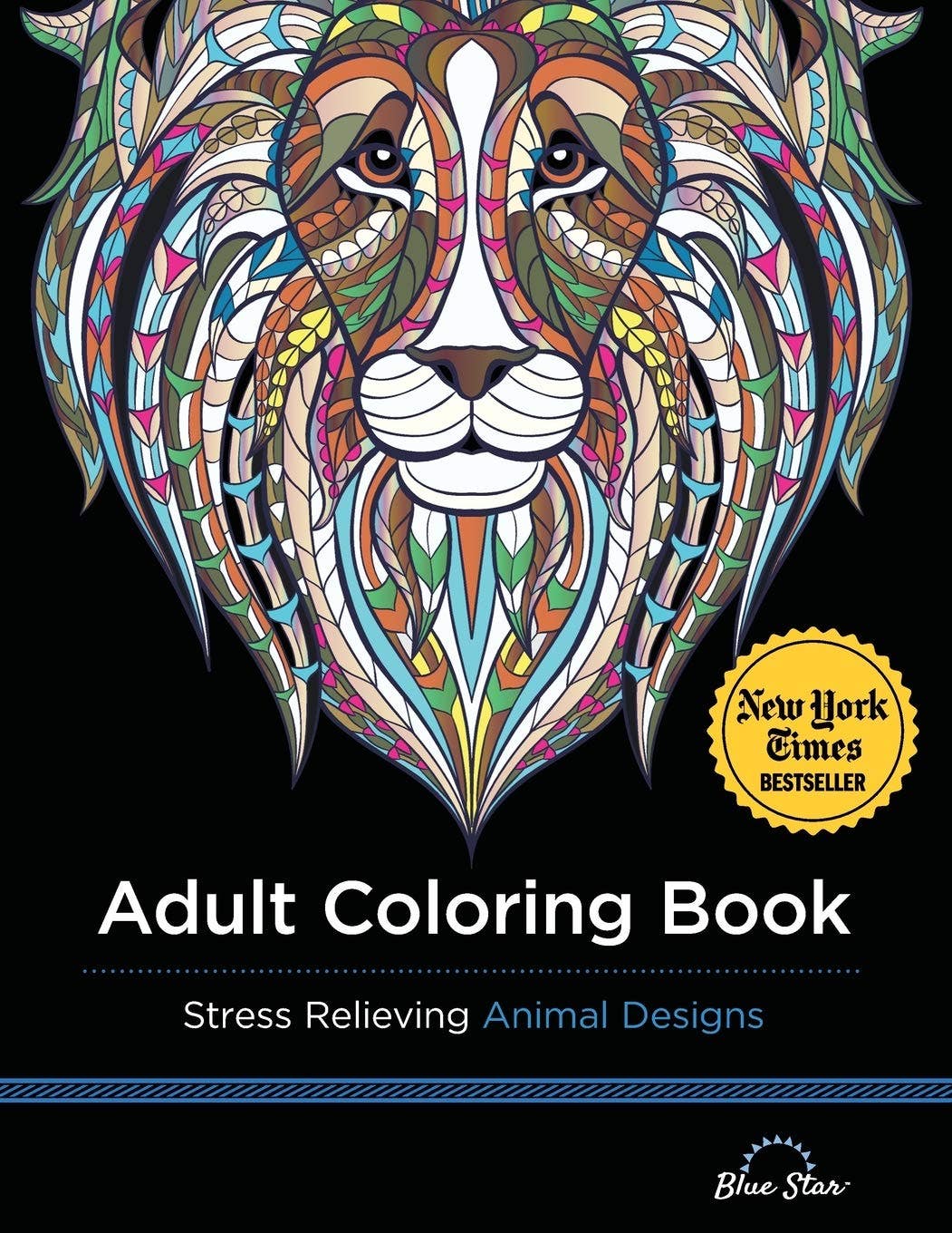 Blue Star Press - Stress Relieving Animal Designs Adult Coloring Book