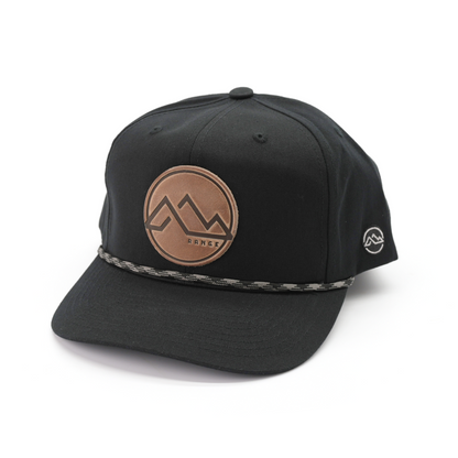 Range Leather Co. - Range Mountain Hat: Coyote Brown/Black / Retro Trucker