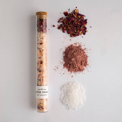 NP104 Nectar Republic - Rose Sandalwood Bath Soak Tube | salts gift spa therapy