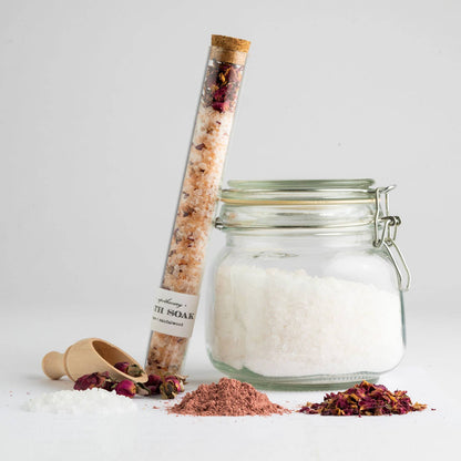 NP104 Nectar Republic - Rose Sandalwood Bath Soak Tube | salts gift spa therapy