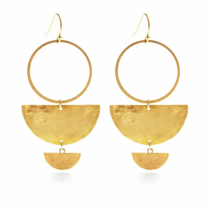 Mind's Eye Design - Double Half Moon Earrings