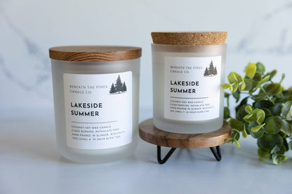 Beneath The Pines Candle Co. - Lakeside Summer: Coconut-Soy Candle