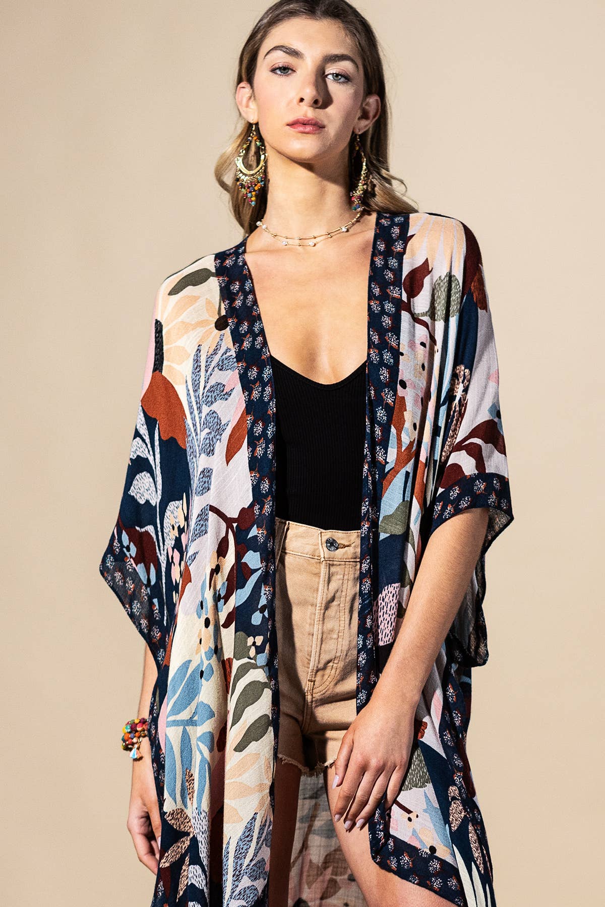 Urbanista - Botanical Floral Viscose Kimono