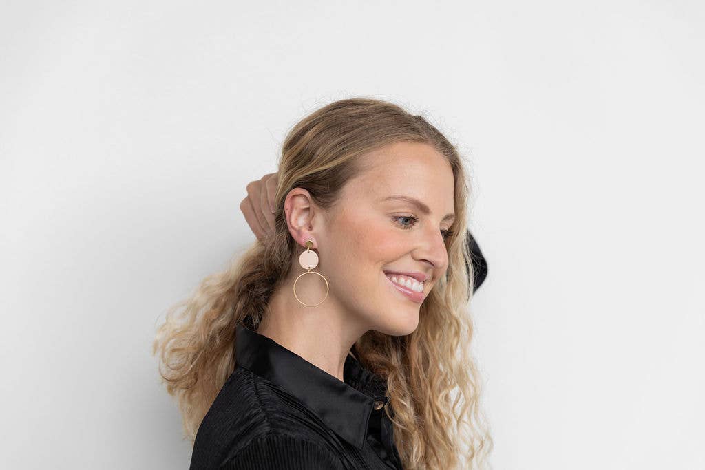 Spiffy & Splendid - Sadie Earrings - Linen //  Jewelry, Gifts