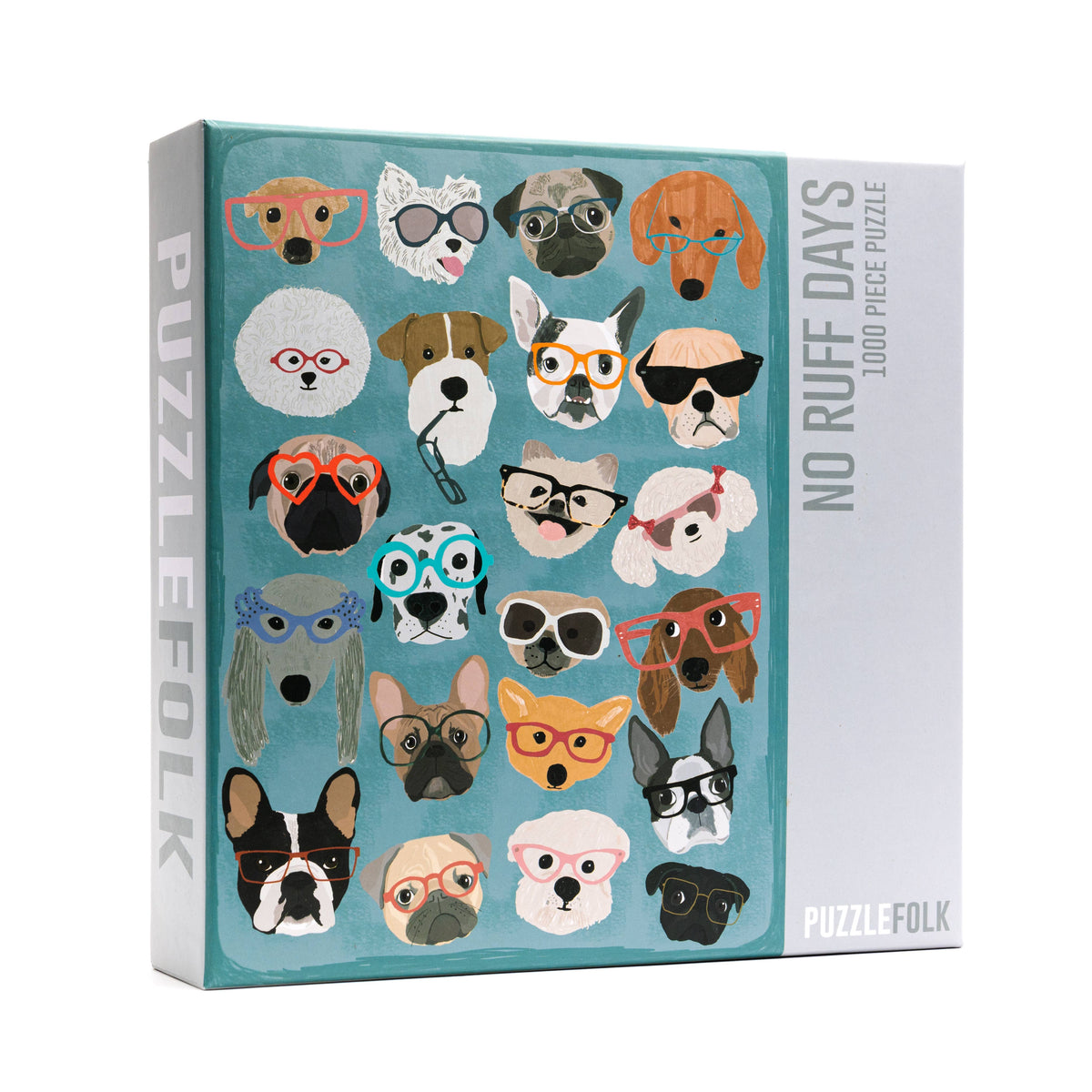 Puzzlefolk - No Ruff Days 1000 piece Dog puzzle