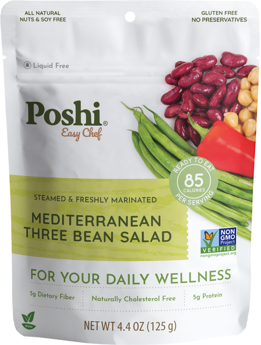 POSHI - Poshi - Mediterranean Three Bean Salad 4.4oz
