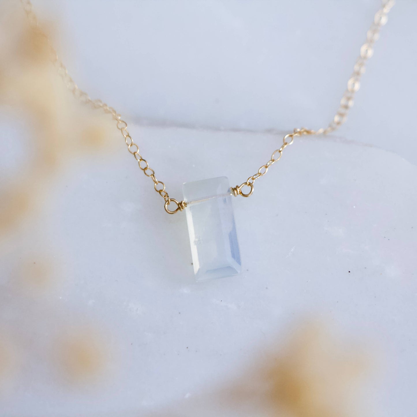 Mesa Blue - Opalite Necklace - Gold Filled