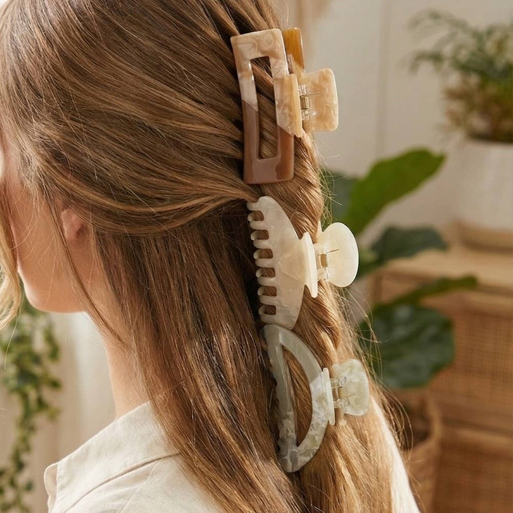 Anarchy Street - Acetate Three Piece Hair Claw Set