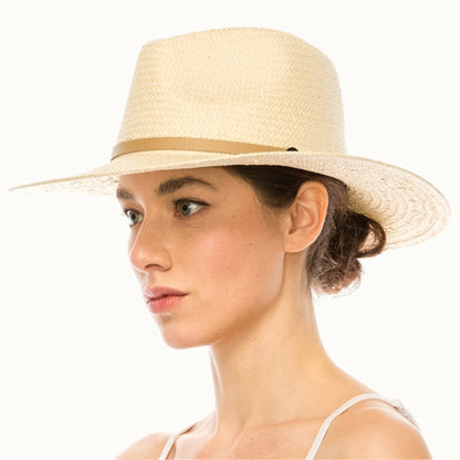 Olive & Pique - Handwoven Ivory Toyo Straw Panama, Adjustable