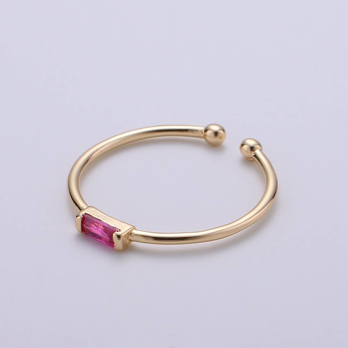 Aim Eternal - Minimalist Birthstone Ring • Cz Ring in Gold • Dainty Birthstone Ring • Stacking Ring • Valentine Gifts for Mom Wife Friend  R-216 R-218 R-219 R-220 R-223