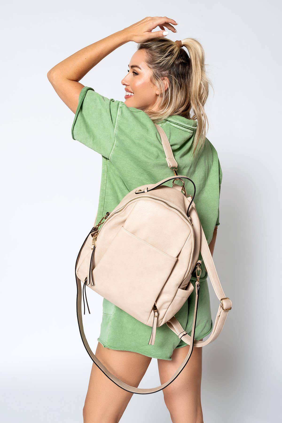 Jen & Co. - BP2280 Lillia Convertible Backpack w/ Long Strap