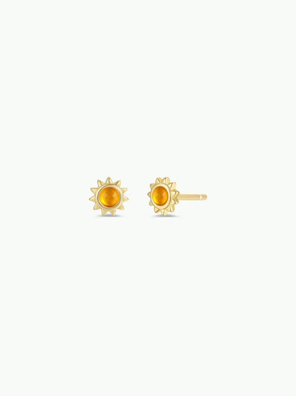 JaxKelly - Sun Stud - Amber - Earrings