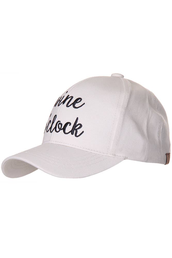 Hana - C.C WINE O'CLOCK Embroidered Baseball Cap