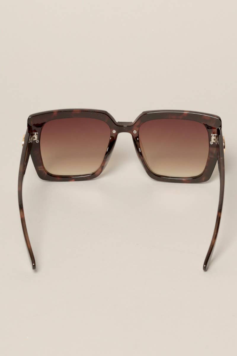 Fashion City - Tinted Lenses Square Sunglasses for Women