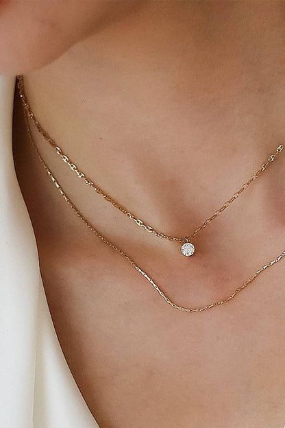 MA205 Mia Accessories - 18K Gold Plated Waterproof Stainless Steel Chain Necklace - 7520