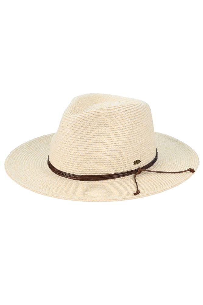 Hana - C.C String Trim Band Panama Sun Hat