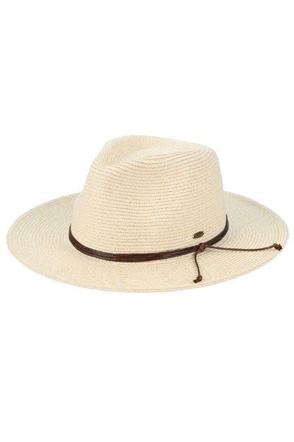 Hana - C.C String Trim Band Panama Sun Hat