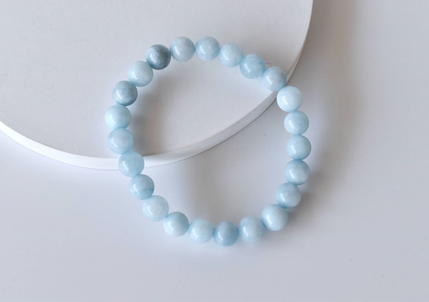 Soothing Crystals - Aquamarine  Bracelet (Protection and Anxiety Relief)