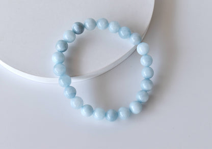 Soothing Crystals - Aquamarine  Bracelet (Protection and Anxiety Relief)