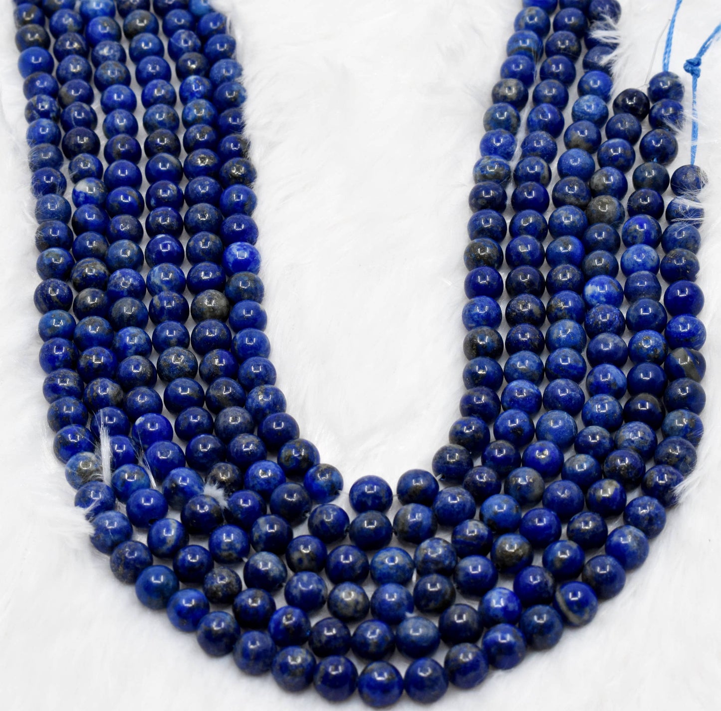 Soothing Crystals - Lapis Lazuli Round Beads, 6, 8, 10, 12 mm Mala For Beads