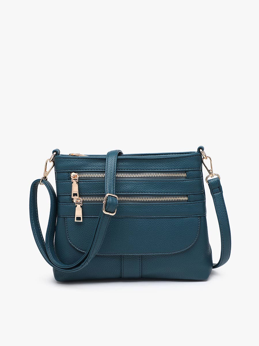 Jen & Co. - Octavia Crossbody w/ Multi-Zip Compartments | M2870