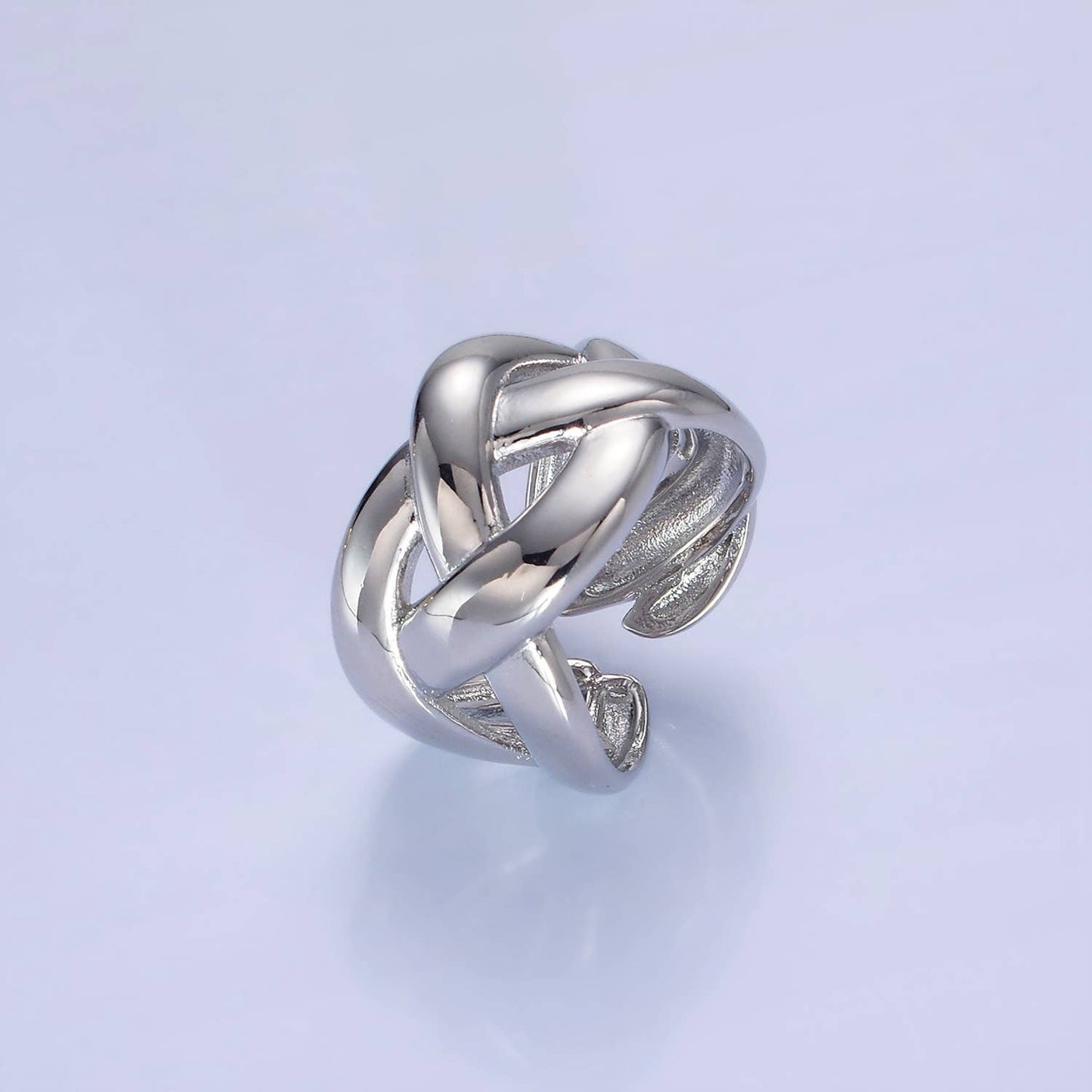 Aim Eternal - 14K Gold Filled Multiple Band Fold Ring in Gold & Silver