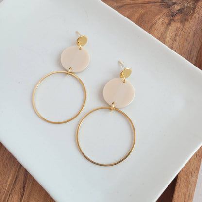 Spiffy & Splendid - Sadie Earrings - Linen //  Jewelry, Gifts