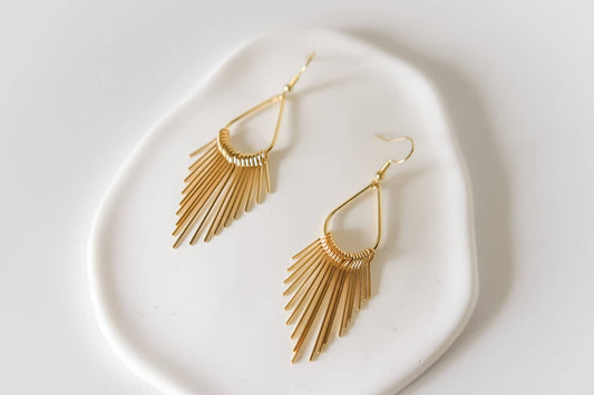 Bella Rey jewelry - The Everleigh 18k gold plated earring- hypoallergenic