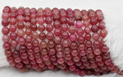 Soothing Crystals - Strawberry Quartz Round Beads, 6mm, 8mm,10mm Bead For Strand