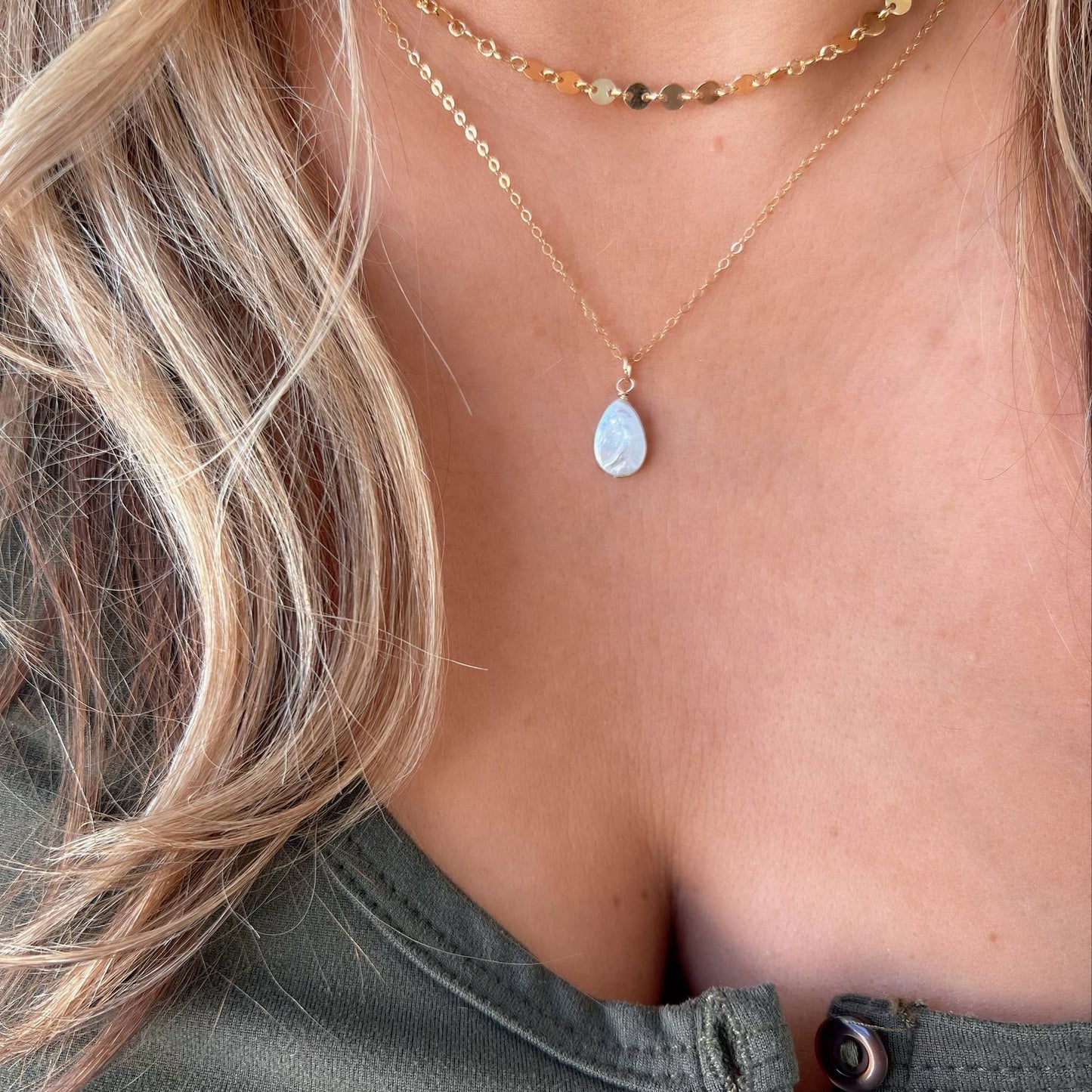 True by Kristy Jewelry - Cora Freshwater Pearl Necklace Gold Filled