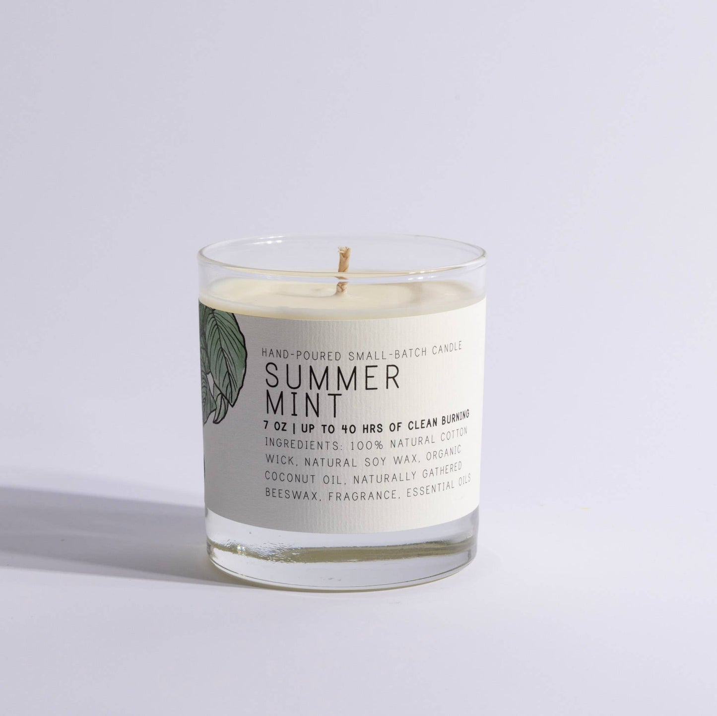 Just Bee - Summer Mint - Medium Glass - Just Bee Candle