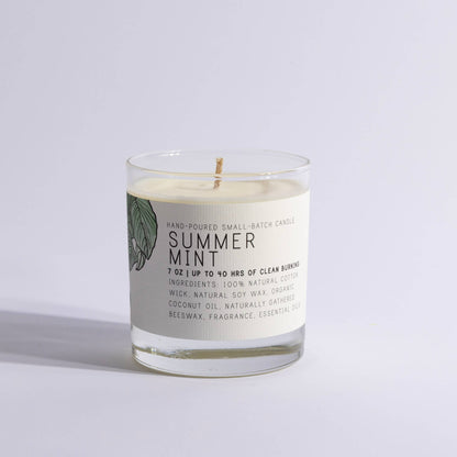 Just Bee - Summer Mint - Medium Glass - Just Bee Candle