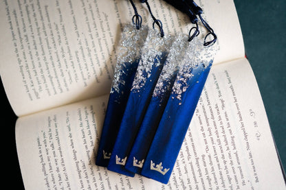 Dège Creative - Blue & Silver Crown Bookmark